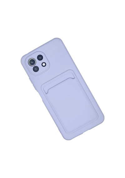 Xiaomi Mi 11 Uyumlu Kılıf Kelvin Kartvizitli Silikon - Lila