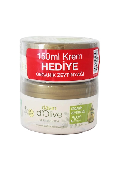 Dalan D Olive Organik Zeytinyağı Besleyici Krem 250 Ml + 150 Ml