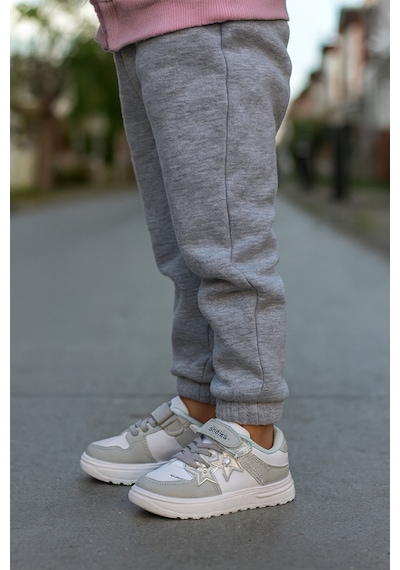 Kız Çocuk Yıldız Detaylı Sneaker Ayakkabı Gri