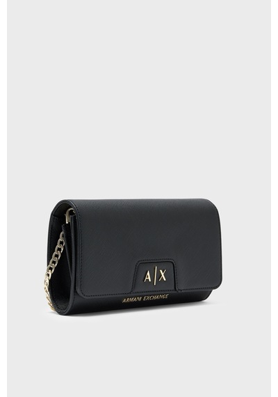 Armani Exchange Zincir Askılı Portföy Cüzdan Kadın Cüzdan Xw000358 Af26570 Uc001 Siyah SİYAH