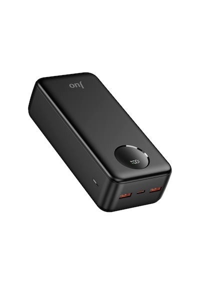Juo MT03278 30000 mAh 22.5 W Dijital Led Ekranlı Taşınabilir Hızlı Şarj Powerbank Siyah