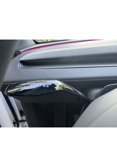 Tesla Model Y Juniper İçin Uyumlu Direksiyon Sinyal Kolu Kapağı Parlak Siyah