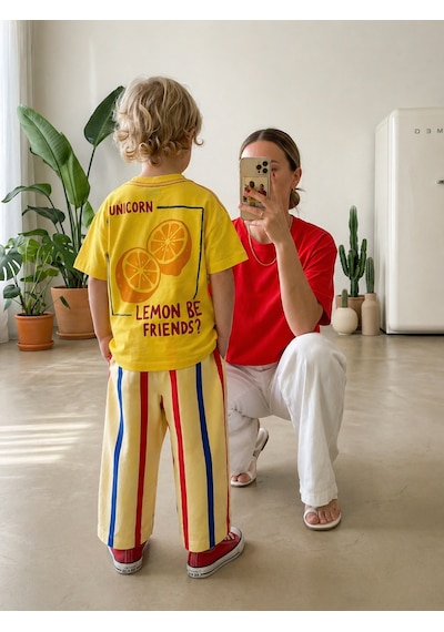 Baby Lory Kids Store Unisex Lemon Detaylı Takım Sarı