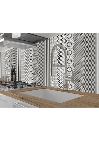 Kendinden Yapışkanlı Fas 3 Desenli Pvc Karo 20x20 Cm 5 Li Paket