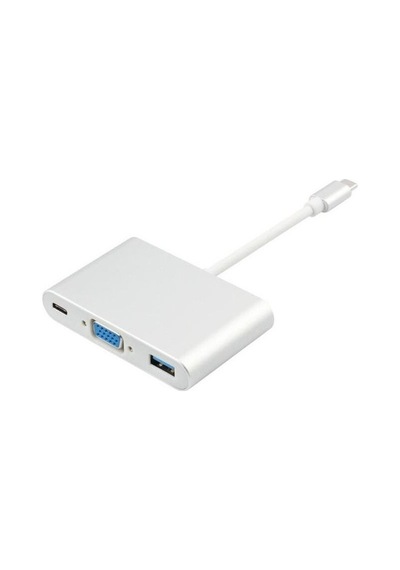 Usb 3.1 Type C To Vga Usb 3.0 4961P Çevirici Dönüştürücü Adaptor
