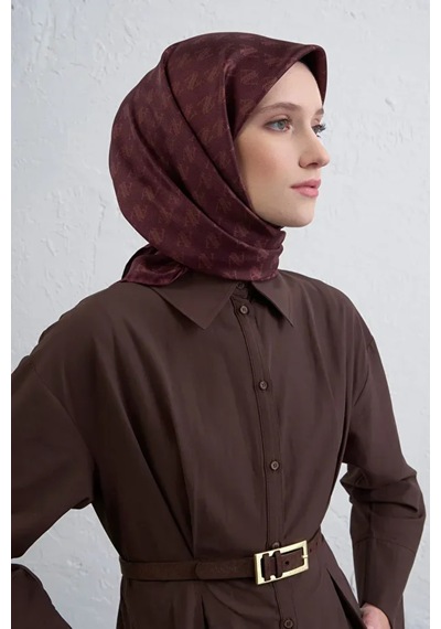 Armine Sura İpek Eşarp -2025/2026 -9412 Bordo