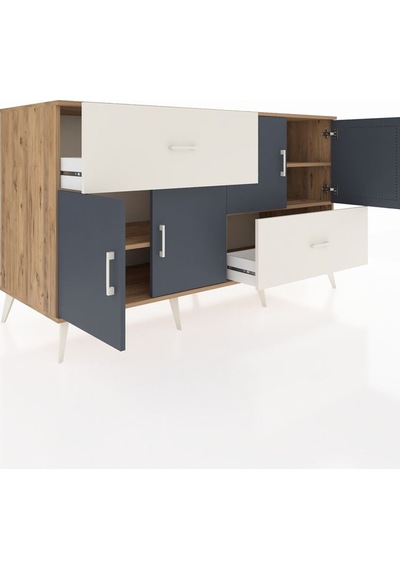 Kronos Konsol 3 Raflı 2 Çekmeceli 4 Kapaklı 176x59x99 Çam-antrasi Çam-antrasit/aytaşı Kronos Konsol 3 Raflı 2 Çekmeceli 4 Kapaklı 176x59x99 Çam-antrasi Çam-antrasit/aytaşı