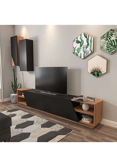 Zebra Tv Ünitesi Siyah Teak Zebra Tv Ünitesi Siyah Teak