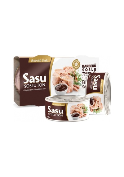 Sasu Barbekü Soslu Ton Balığı Bütün Dilim 24 x 160 G