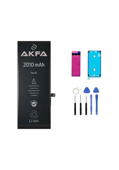 Akfa Apple Uyumlu iPhone  5s Telefon Batarya- 2010 Mah Tamir Seti Model:ehmpqu56