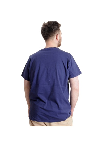 Mode Xl Büyük Beden Erkek T-Shirt Chıcago 23105 Indigo 001