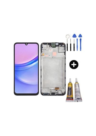 Samsung Galaxy A15 Sm-a155 Uyumlu Çıtalı Tft Lcd Ekran Dokunmatik + Montaj Seti