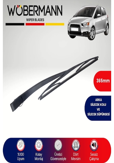 Wöbermann Mitsubishi Colt 2004-2013 Arka Silecek Kolu Ve Süpürgesi Komple