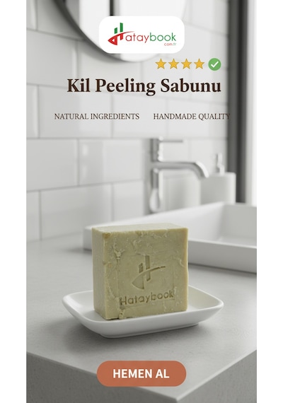 Kil Sabunu 1 Adet Peeling Siyah Nokta Sabunu 100 Gr Doğal