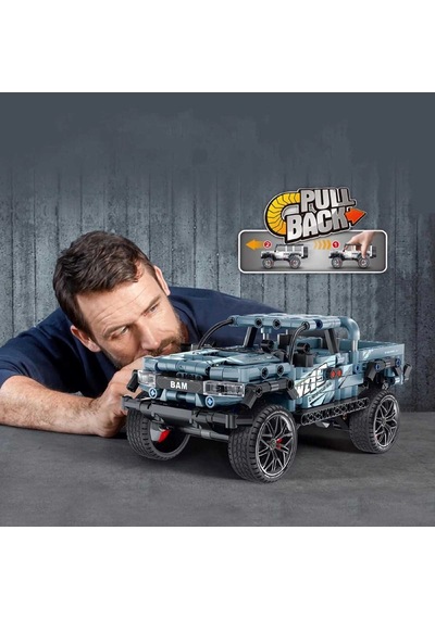 İm Master Mavi Pick Up Kamyon Çek-bırak 463 Parça