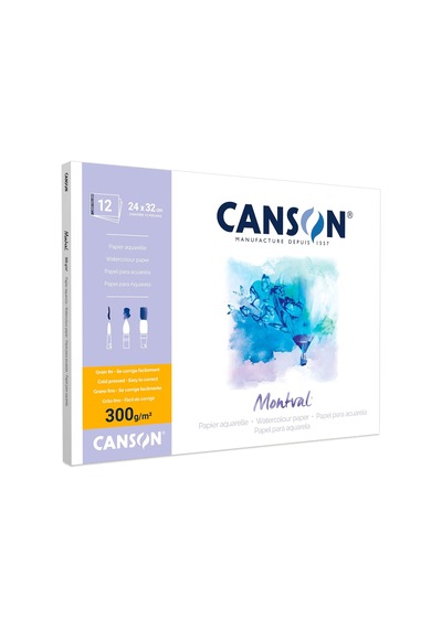 Pad Canmontv 12s 24x32 300g Suluboya Blokları