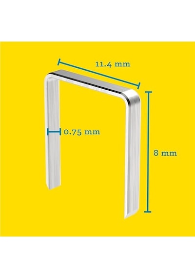 Feindrahtklammer Tip 53/8 Mm, 5000 Adet Plastik Tekrar Kapatılabilir, 40303084