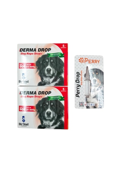 Dr. Sed 21-40 KG Köpekler İçin 2 Kutu Damla + Perry 21-40 KG Köpekler İçin Ense Bit Pire Bakım Yağı