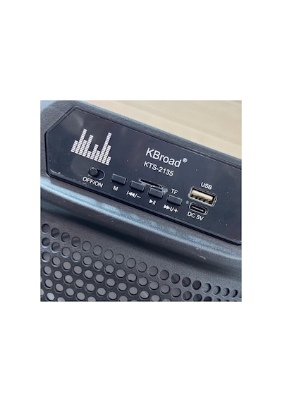 Kablosuz Mikrofonlu Bluetooth Hoparlör Şarjlı Taşınabilir Speaker 2x15w