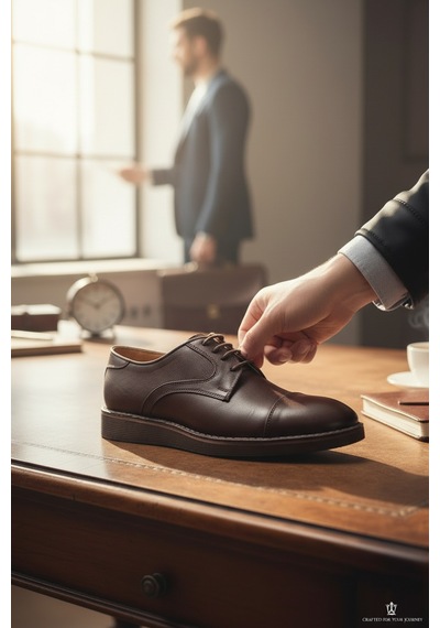 Enoch Erkek Hakiki Deri Klasik Ayakkabı Mikro Delikli Yan Panelli Ve Cap Toe Detaylı Comfort Tabanlı Bağcıklı Model Kahverengi Enoch Erkek Hakiki Deri Klasik Ayakkabı Mikro Delikli Yan Panelli Ve Cap Toe Detaylı Comfort Tabanlı Bağcıklı Model Kahverengi