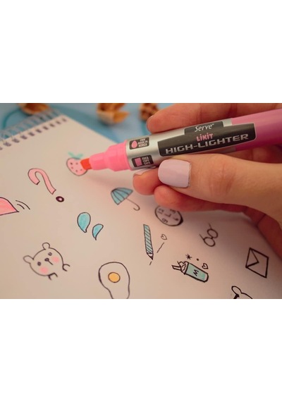 Likit Pastel Kalem 6 Li Çok Renkli