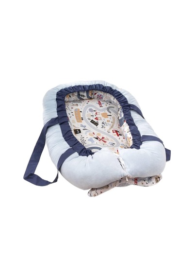 Momishop-ayten Dursun Adventure Babynest 60x90 CM - Mavi