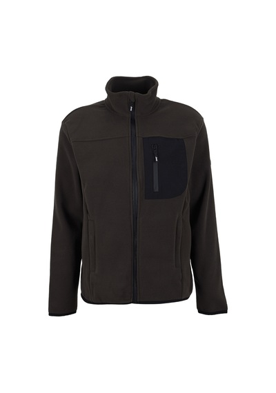 Jeep Kahverengi Erkek Polar Sweatshırt J4wm-swt4444 Koyu Haki