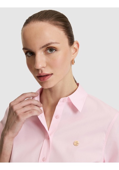 Pierre Cardin Kadın Pembe Gömlek Desenli 50328627-vr041