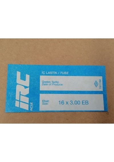 Irc İç Lastik 16x3.00 (EB CR-202) (8507)