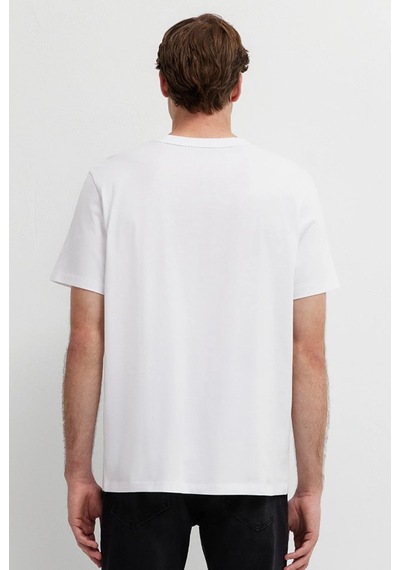 Mavi M0613528-620 Mavi Black Baskılı T-shirt Erkek Tişort Beyaz