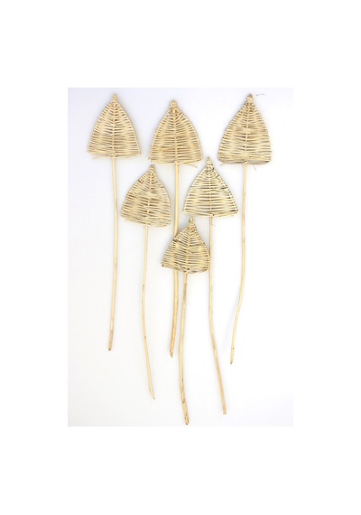 Yapay Çiçek Deposu Örme Rattan Lata Spear 6'lı Mızrak Model