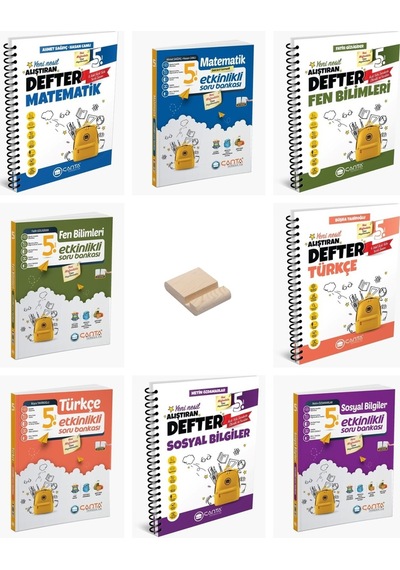 5. Sınıf Matematik Fen Türkçe Sosyal Defter Ve Soru Bankası 8li Set