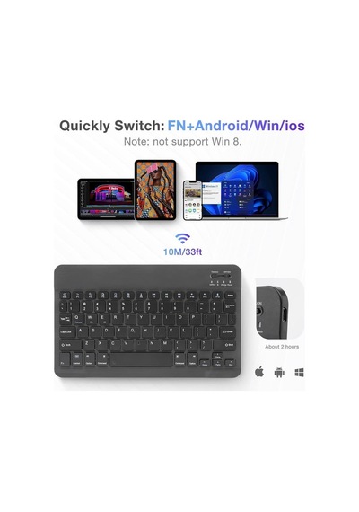 Hadron Hdx2508 Kablosuz Bluetooth Smart Klavye Mouse Seti Şarjlı
