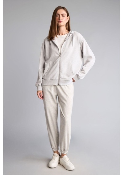 Defacto Jogger Fıt Basic Gri Melanj Eşofman Altı D4234ax26augr93 Gri-gr93