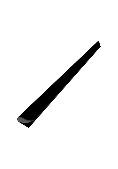 Bigpoint Oval Profil Sırtlık 10 Mm Siyah 100'lü Kutu