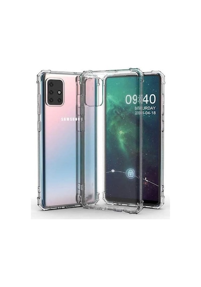 Galaxy Uyumlu A71 Şeffaf Airbag Antishock Silikon Kılıf