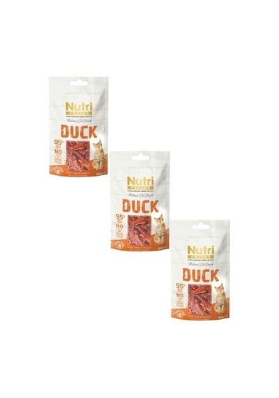 Nutri Feline%95 Ördek Etli Kedi Ödül Maması 50 Gr X 3 Adet Yüksek Protein