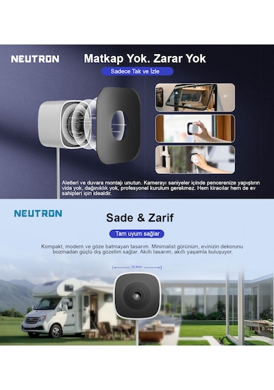 Neutron Ntl-ıp15gs-3mp Wifi Pencere Kamerası