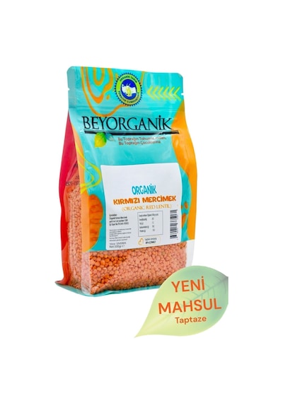 Beyorganik Organik Kırmızı Mercimek 500 G