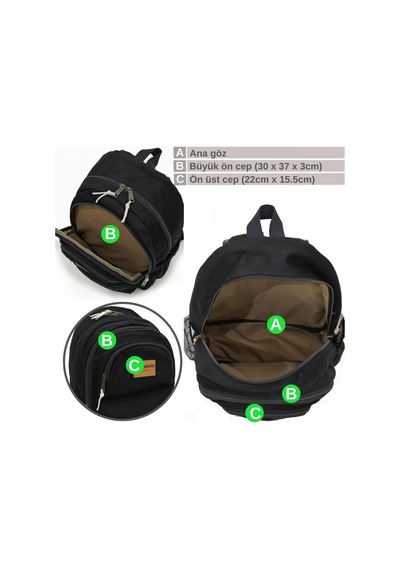 4007 Olympos Sırt Okul Seyahat Günlük Spor 15.6 İnç Laptop Notebook Laptop Çantası