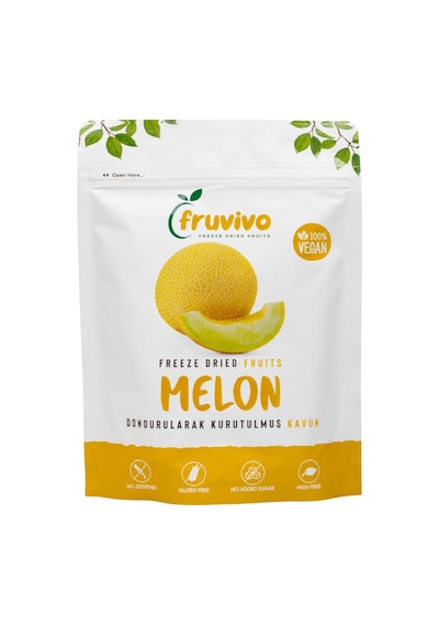 Fruvivo 4'lü Freeze Dry Paket - Mango + Ananas + Çilek + Kavun - Dondurularak Kurutulmuş Meyve Cipsi Şeker İlavesiz %100 Doğal Vegan 70 G