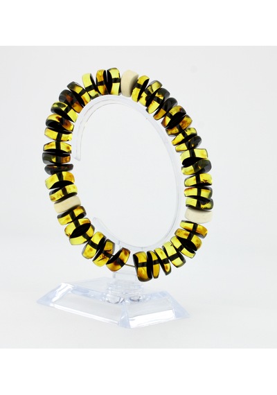 Kehribar Bileklik Özel Tasarım Ambergold Blk23-64 Çok Renkli