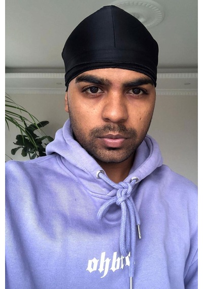 Siyah Durag Bandana Siyah Siyah