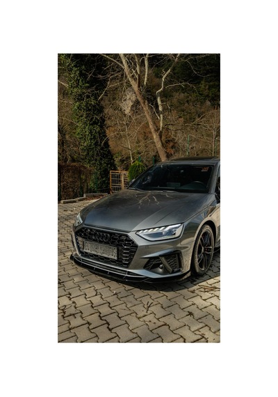 Audi A4 B9 S Line Body Kit Seti 2019-2024 Ön Lip + Difüzör + Flap + Yan Marşpiyel + Bagaj Spoiler