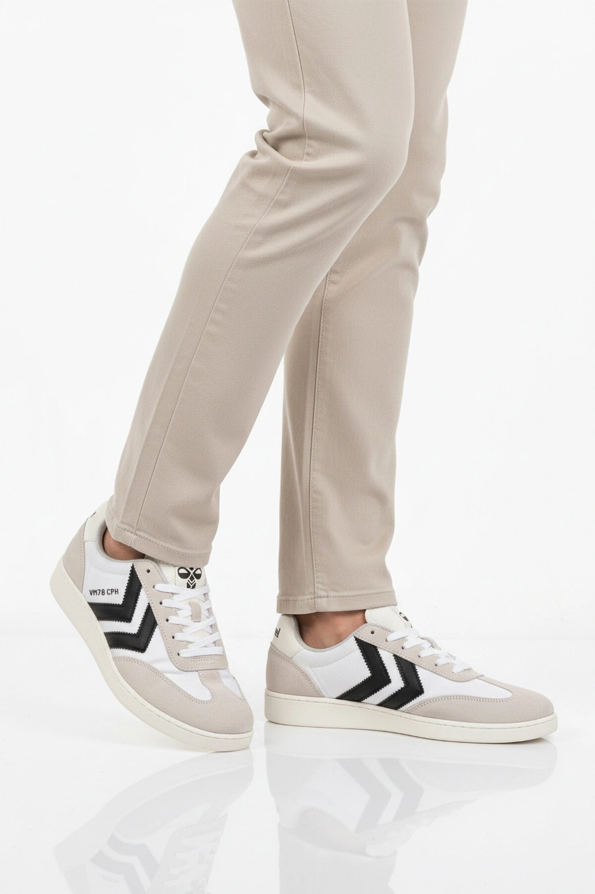 Hummel Beyaz Kaymaz Süet Detaylı Esnek Hafif Unisex Sneaker 227912 Vm78 Cph Rs Beyaz - Siyah