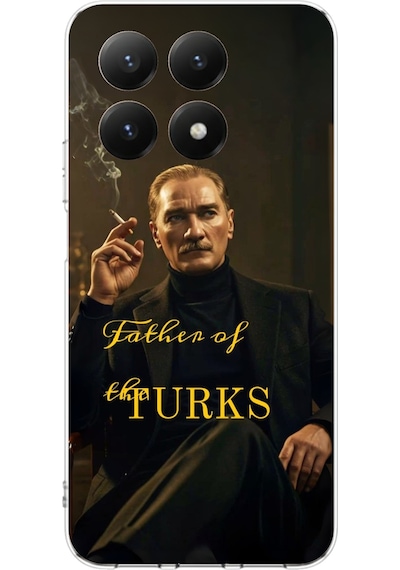 Xiaomi Mi 15t Pro Uyumlu Atatürk Father Of The Turks Baskılı Silikon Kılıf Renkli