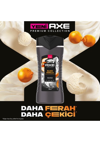 Axe Premium Collection Duş Jeli Black Vanilla 3 İn 1 Vücut Saç Yü Diğer
