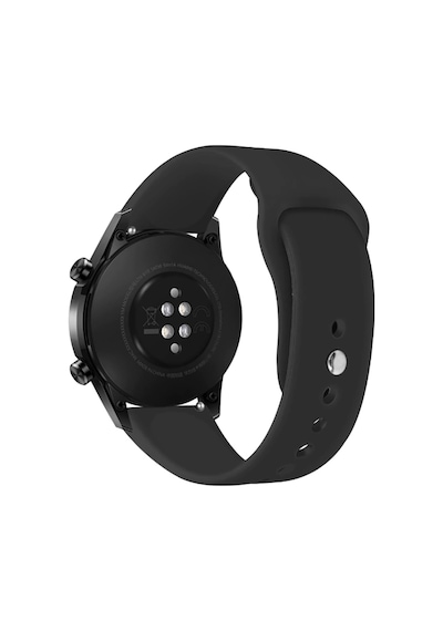 Ekılıf - Huawei Gt2 46mm Uyumlu - Kordon 22mm Silikon Kordon Krd-11 - Mor