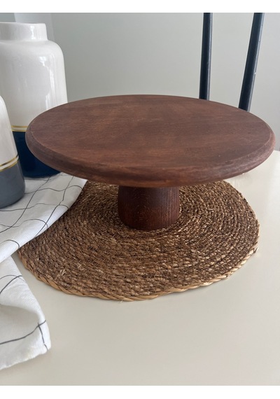 Hbs Art Design Ayaklı Ahşap Pasta Sunum Tahtası 29 Cm 001