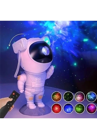 Astronot Galaksi Projeksiyon Lamba 4887 Renkli